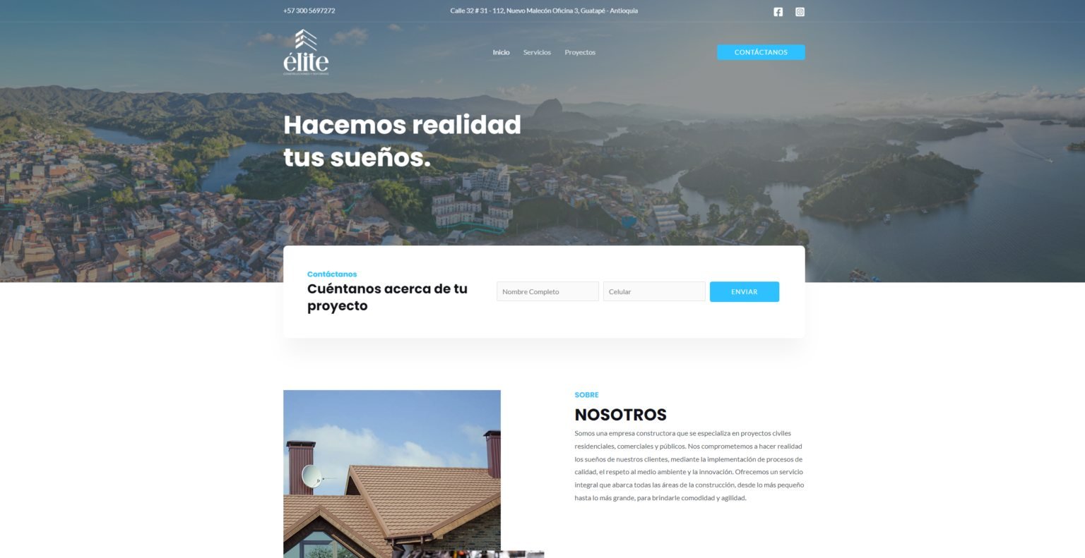 Elite Construcciones y Reformas: Sitio corporativo